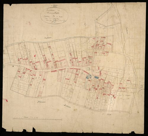 Plan du cadastre napoléonien - Courcelette : Chef-lieu (Le), B2