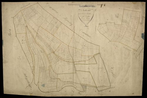 Plan du cadastre napoléonien - Courcelles-sous-Thoix (Courcelles sous Thoix) : Chemin de Sentelie (Le), A