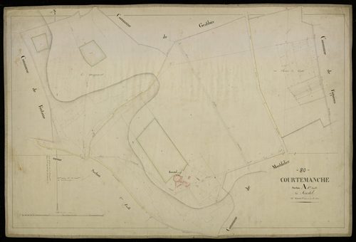 Plan du cadastre napoléonien - Courtemanche : Forestel, A1