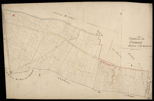 Plan du cadastre napoléonien - Cramont : C2