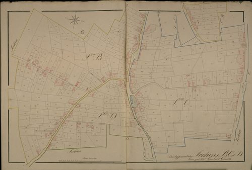 Plan du cadastre napoléonien - Cramont : B, C et D développées