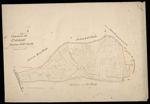 Plan du cadastre napoléonien - Cramont : D2