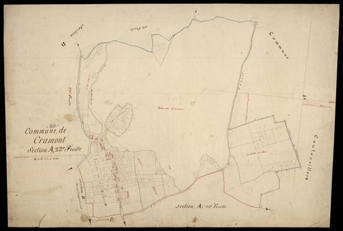Plan du cadastre napoléonien - Cramont : A2