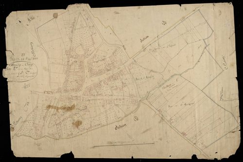 Plan du cadastre napoléonien - Crecy-en-Ponthieu (Crécy en Ponthieu) : Chef-lieu (Le), E