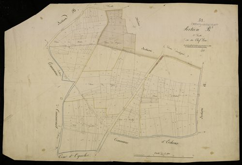 Plan du cadastre napoléonien - Cressy-Omencourt (Cressy) : Chef-lieu (Le), B2