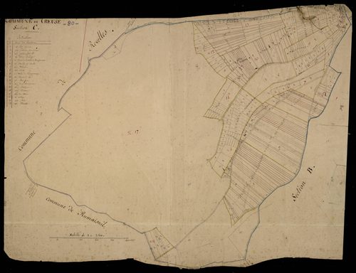 Plan du cadastre napoléonien - Creuse : C