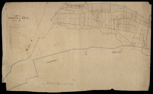Plan du cadastre napoléonien - Creuse : B