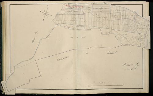 Plan du cadastre napoléonien - Atlas cantonal - Creuse : B