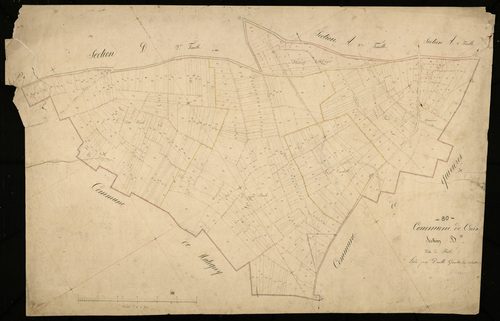Plan du cadastre napoléonien - Croix-Moligneaux (Croix) : Brûle (Le), B