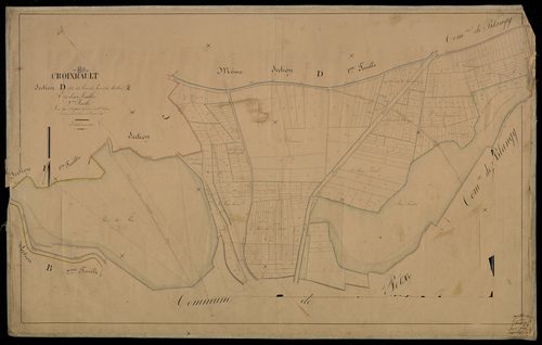 Plan du cadastre napoléonien - Croixrault : Bois du Parc (Le) ; Mellier (Le), D2
