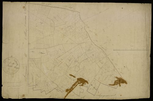 Plan du cadastre napoléonien - Damery : B