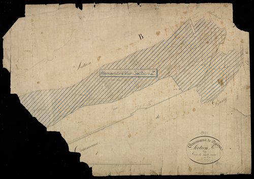 Plan du cadastre napoléonien - Daours : Vieille Voirie (La), A