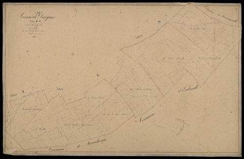 Plan du cadastre napoléonien - Dargnies : Terres Franches (Les), B