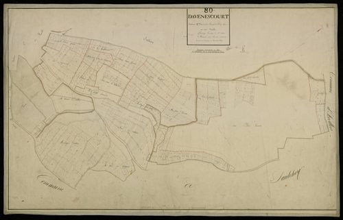 Plan du cadastre napoléonien - Davenescourt : Bois Lecomte (Le) ; Bois Jean le Haut (Le), C