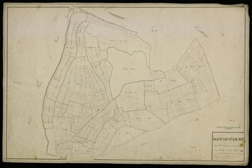 Plan du cadastre napoléonien - Davenescourt : Balencourt (Au) ; Cathelet (Au), F1