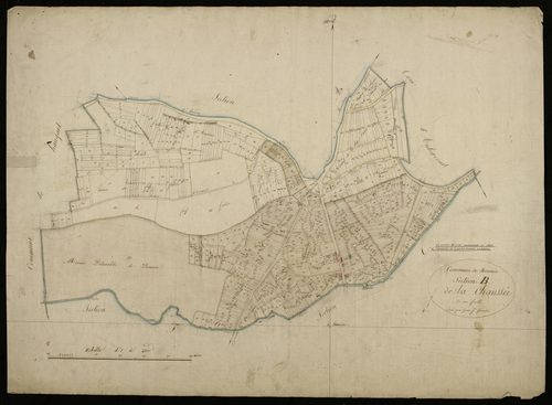 Plan du cadastre napoléonien - Demuin : Chaussée (La), B