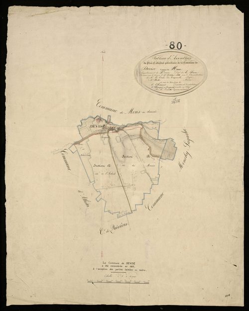 Plan du cadastre napoléonien - Devise : tableau d'assemblage