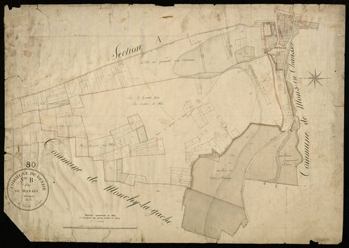 Plan du cadastre napoléonien - Devise : Marais (Le), B