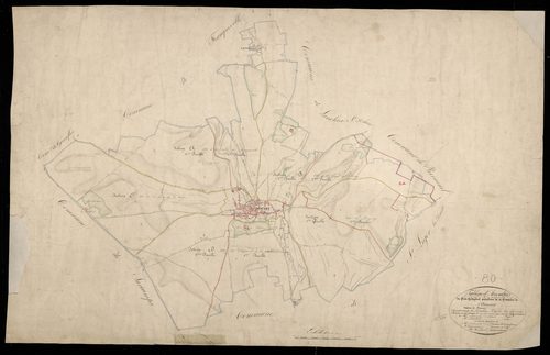 Plan du cadastre napoléonien - Domart -en-Ponthieu (Domart) : tableau d'assemblage
