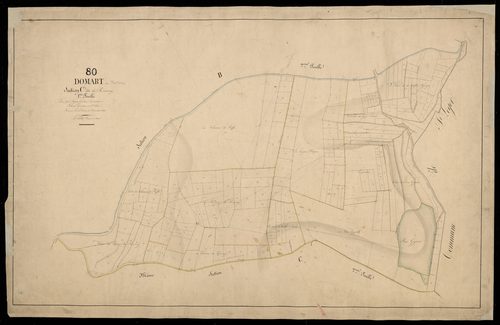 Plan du cadastre napoléonien - Domart -en-Ponthieu (Domart) : Rouvroy, C1