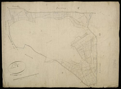 Plan du cadastre napoléonien - Domart-sur-la-Luce (Domart) : B