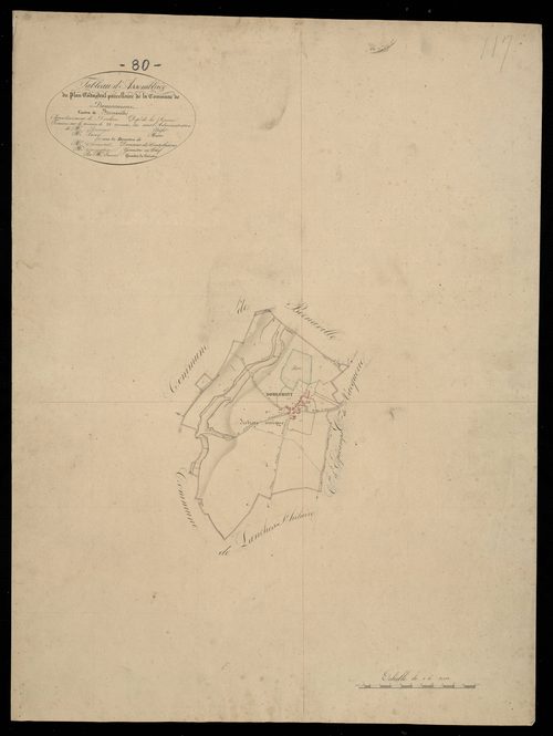 Plan du cadastre napoléonien - Domesmont : tableau d'assemblage
