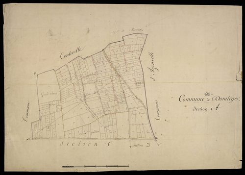 Plan du cadastre napoléonien - Domleger : A