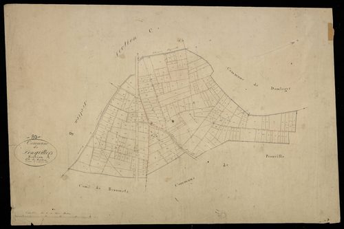 Plan du cadastre napoléonien - Domleger-Longvillers (Longvillers) : Beauhom, A
