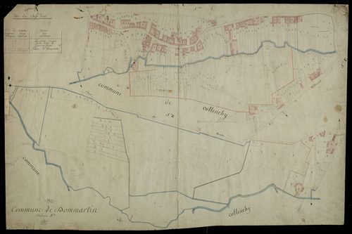 Plan du cadastre napoléonien - Dommartin : Chef-lieu (Le), A