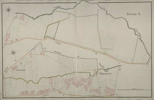 Plan du cadastre napoléonien - Dommartin : A