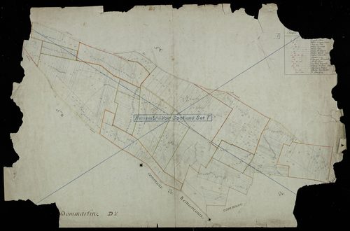 Plan du cadastre napoléonien - Dommartin : D
