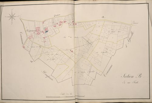 Plan du cadastre napoléonien - Atlas cantonal - Dompierre-Becquincourt (Becquincourt) : B