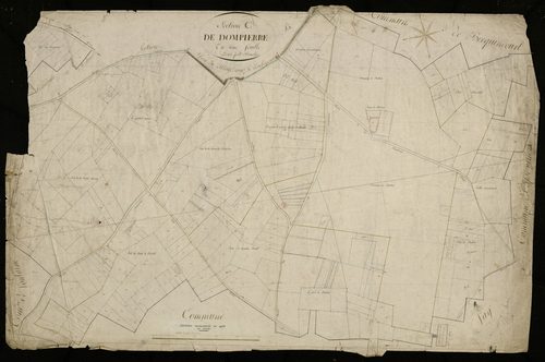 Plan du cadastre napoléonien - Dompierre-Becquincourt (Dompierre) : C