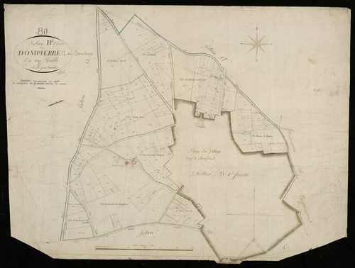 Plan du cadastre napoléonien - Dompierre-Becquincourt (Dompierre) : B2