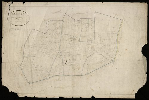 Plan du cadastre napoléonien - Dompierre-Becquincourt (Dompierre) : D