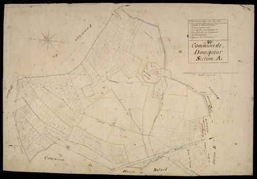Plan du cadastre napoléonien - Domqueur : A