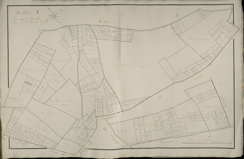 Plan du cadastre napoléonien - Domqueur (Dompqueur) : Damaine de Dompqueur (Le), C