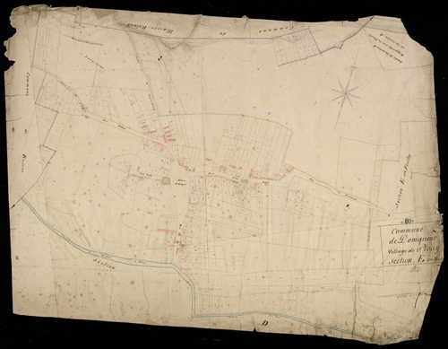 Plan du cadastre napoléonien - Domqueur : E