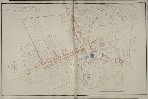 Plan du cadastre napoléonien - Domqueur (Dompqueur) : A, B et E1 développées