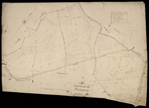 Plan du cadastre napoléonien - Domqueur : D