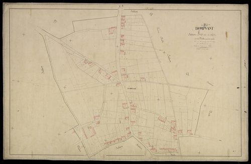 Plan du cadastre napoléonien - Domvast : Chef-lieu (Le), B1