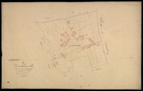 Plan du cadastre napoléonien - Doudelainville : Warcheville, A2
