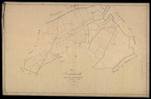 Plan du cadastre napoléonien - Doudelainville : Warcheville, A1