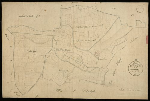 Plan du cadastre napoléonien - Douilly : Montizel, A2