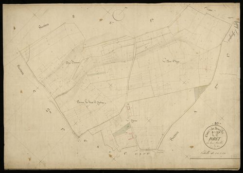 Plan du cadastre napoléonien - Douilly : Forêt, B2