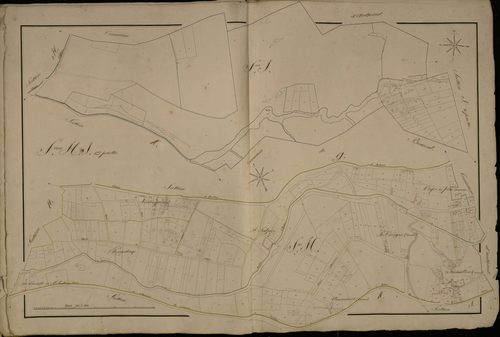 Plan du cadastre napoléonien - Doullens : H et I1