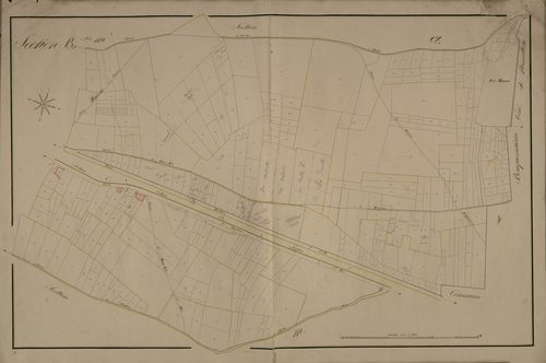 Plan du cadastre napoléonien - Doullens : B