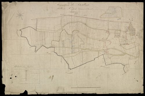 Plan du cadastre napoléonien - Doullens : Lavarenne ; Rouval, L