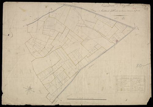 Plan du cadastre napoléonien - Doullens : Héron d'Avesne (Le), M2