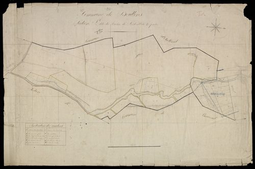 Plan du cadastre napoléonien - Doullens : Ravin de Fréchevillers (Le), I1